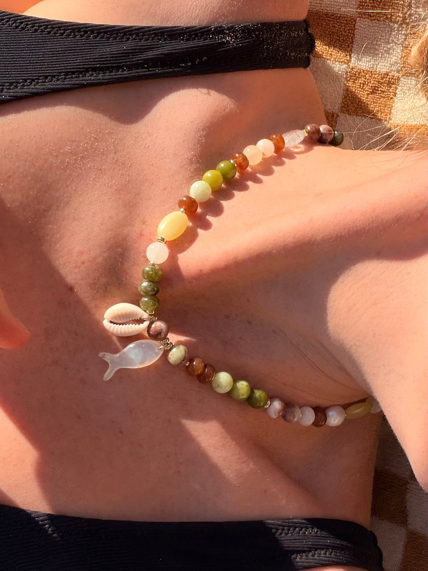 Moss Fish Necklace