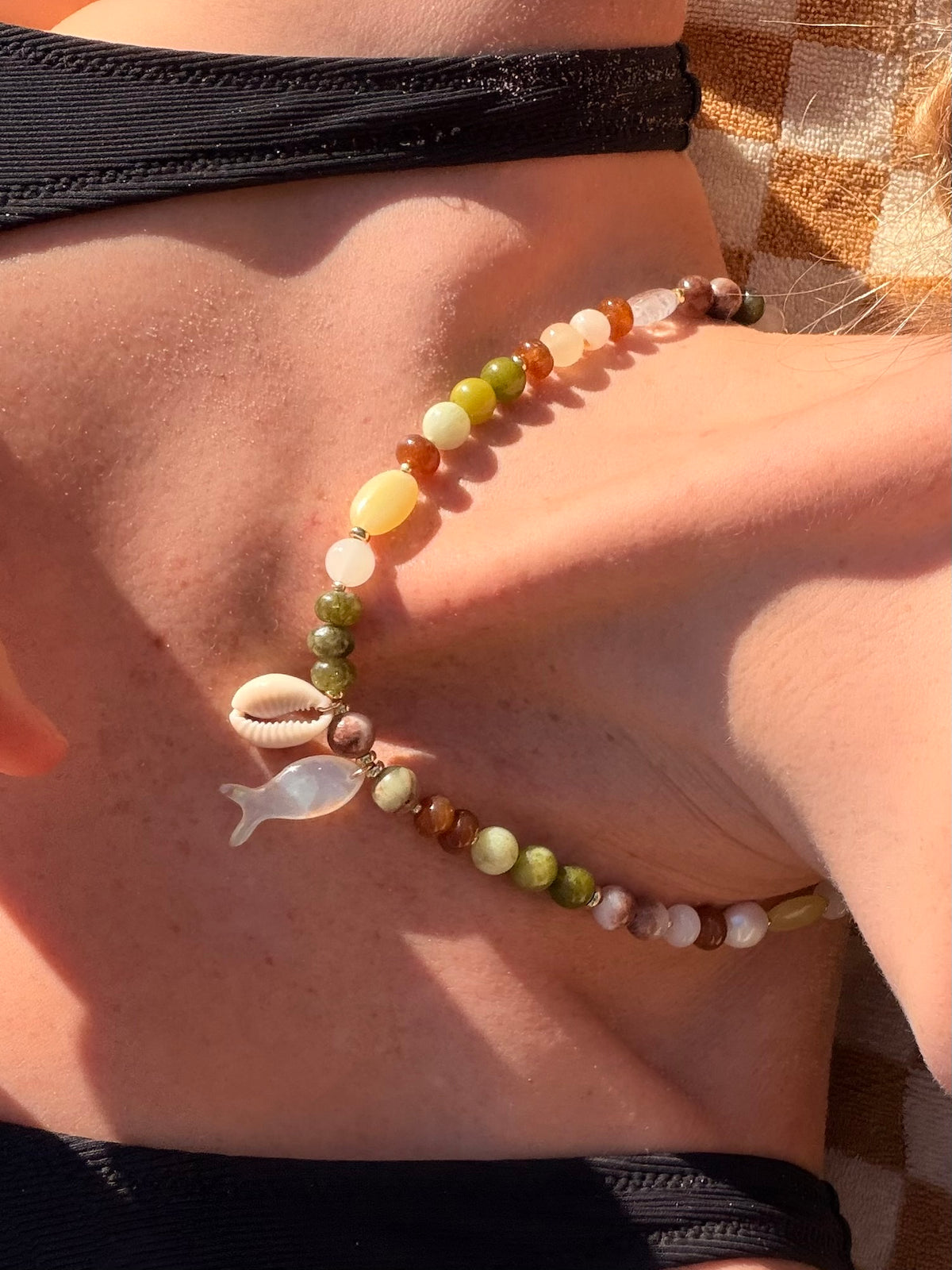 Moss Fish Necklace