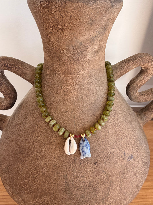 Tin Fish Necklace