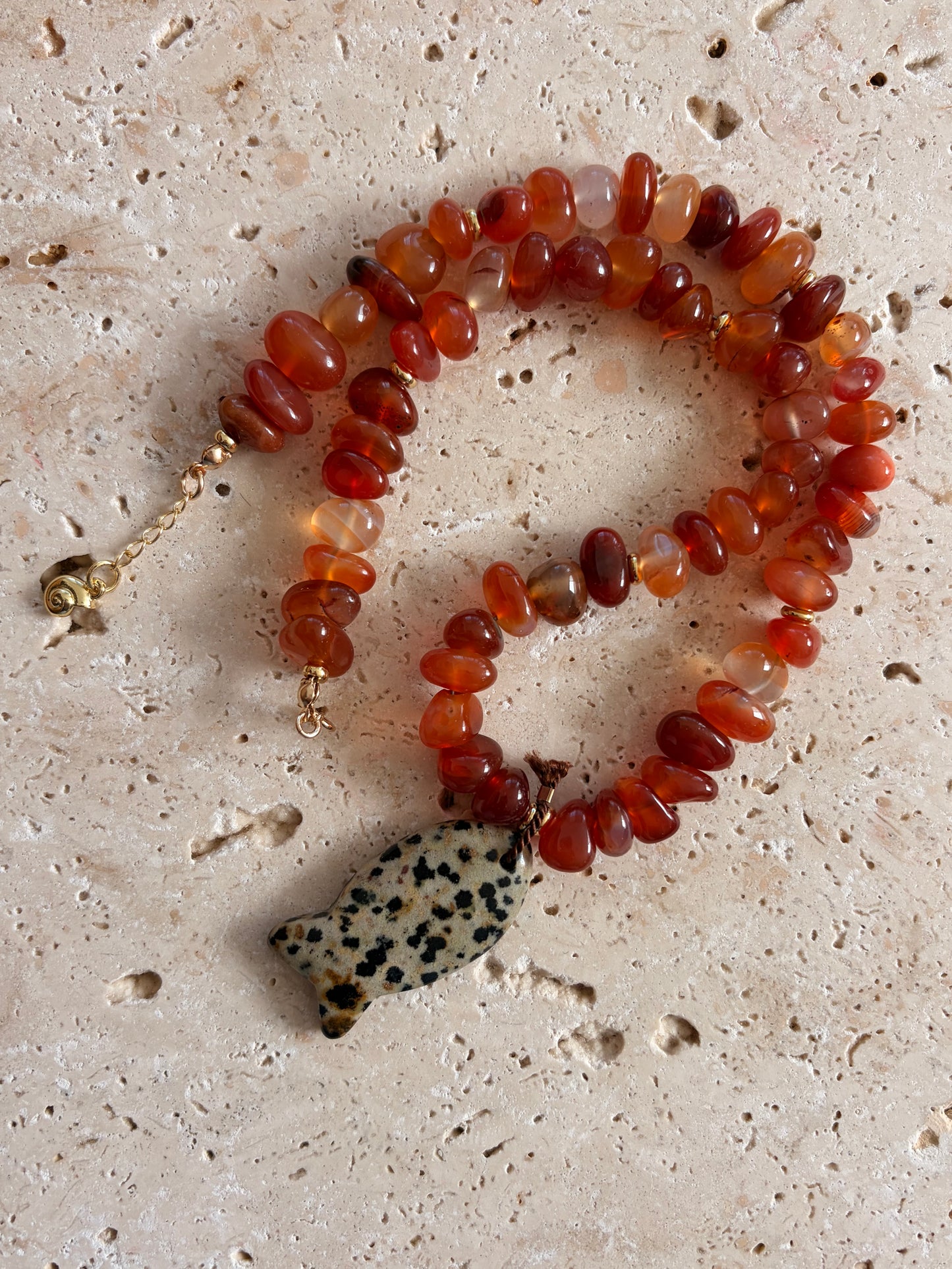Spotted Fish Necklace