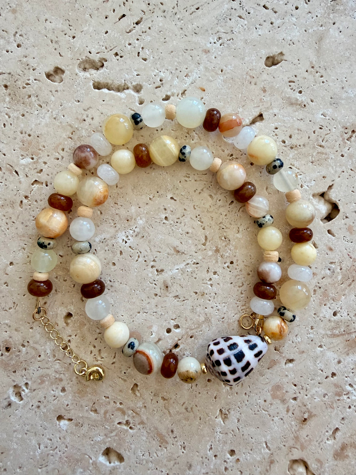 Seashells Hebrew Cone Shell Necklace