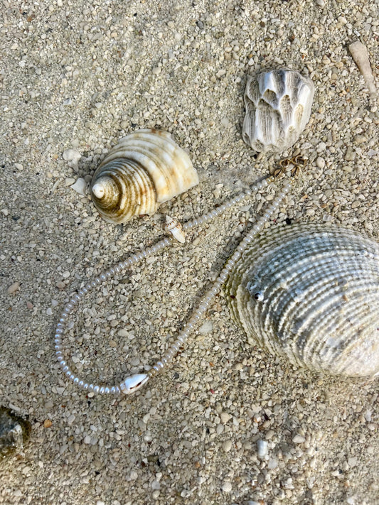 Conch Pearl Anklet