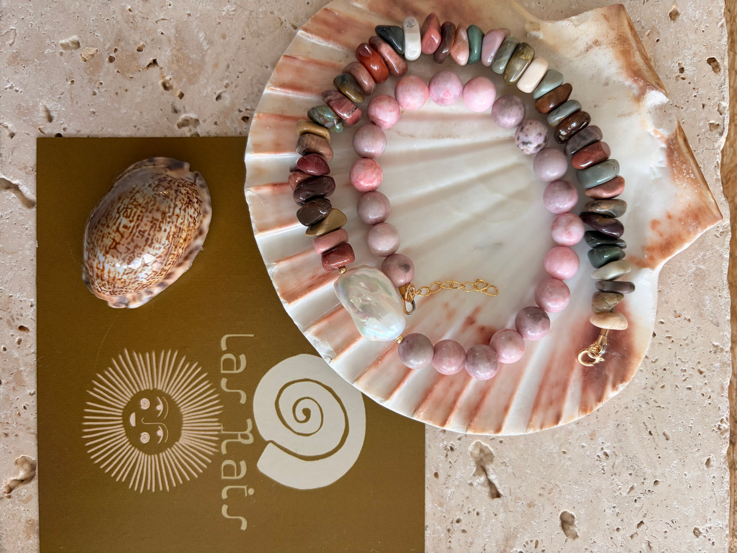 Flower Stone Necklace