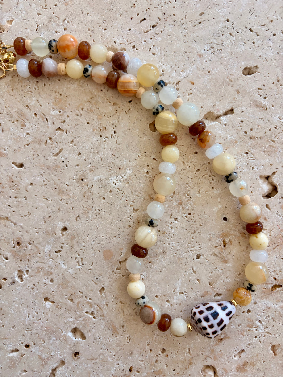 Seashells Hebrew Cone Shell Necklace
