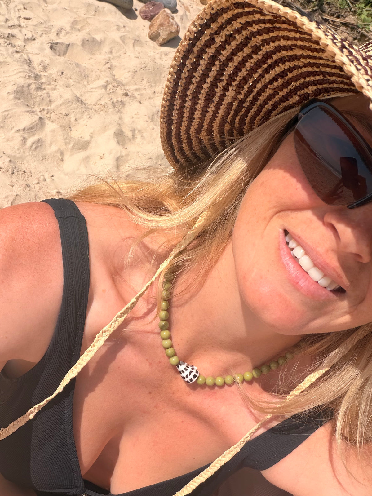 Sweet Pea Hebrew Cone Shell Necklace