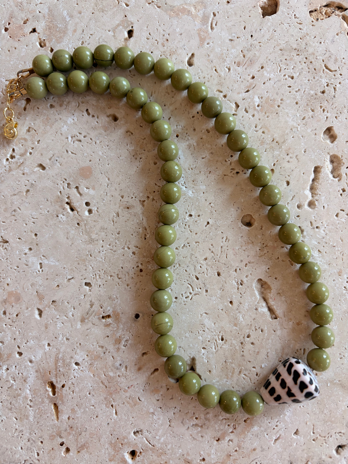 Sweet Pea Hebrew Cone Shell Necklace