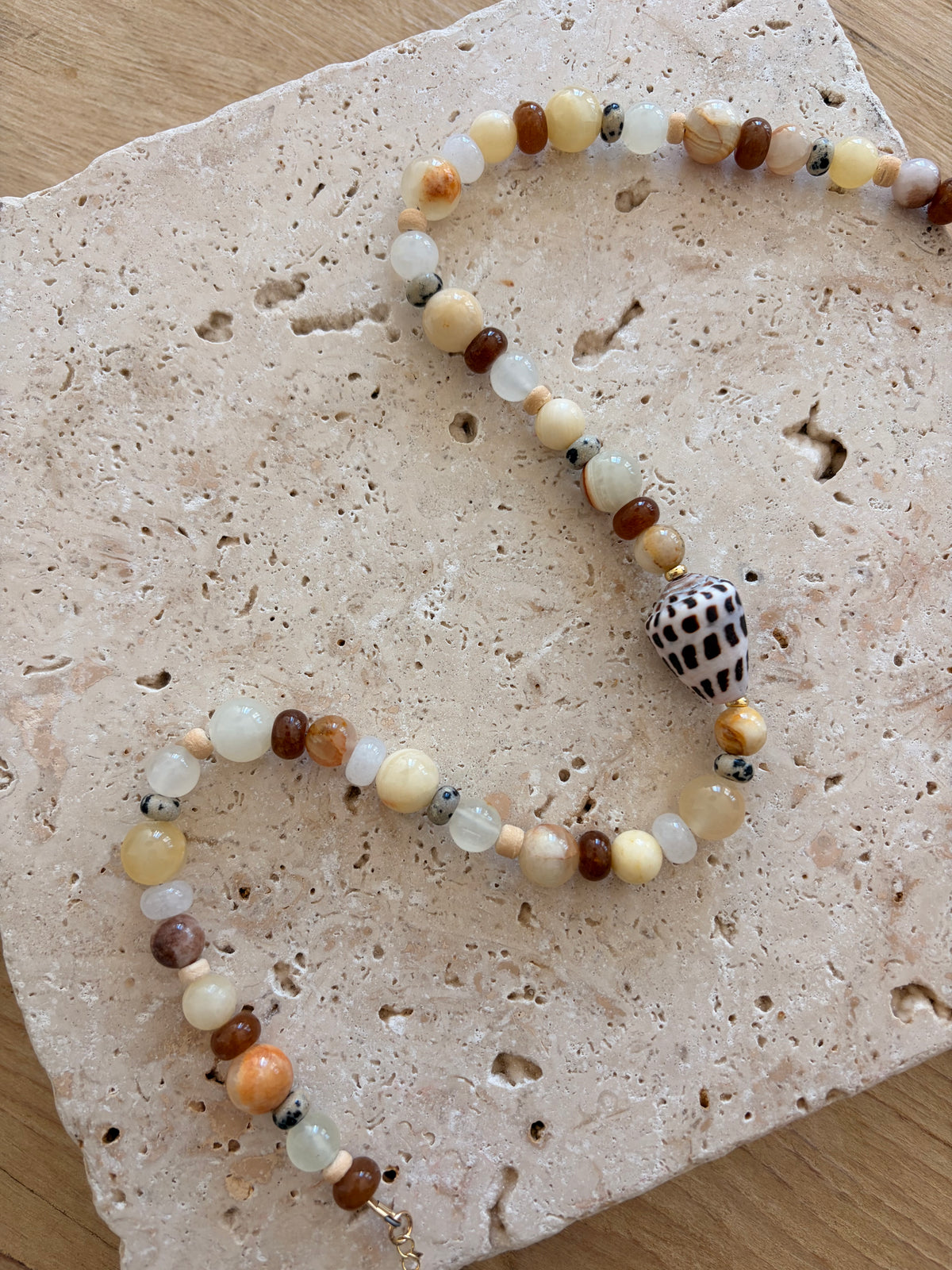 Seashells Hebrew Cone Shell Necklace