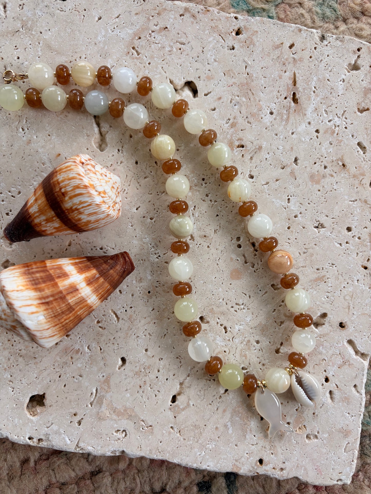 PREORDER Sand and Stone Fish Necklace